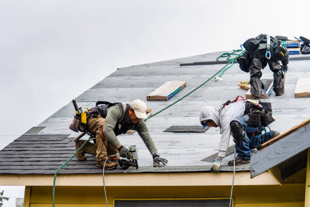 Professional Flat Roof Repair technician working in Forest City, PA